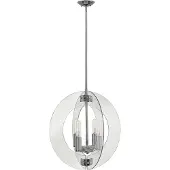 Elstead Lighting Elstead Solstice Kronleuchter E27 4-fach Poliertes Chrom