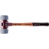 HALDER SIMPLEX Schonhammer Ø 50:40 mm TPE-mid grau mit Tempergussgehäuse