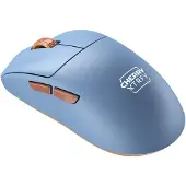 Cherry M68 Wireless, rechts, RF Wireless, 26000 DPI, Schwarz, Blau, Braun
