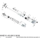 RockShox Feder des hinteren Stoßdämpfers Vivid/Kage R2C