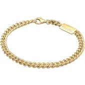 KUZZOI Armband 925 Sterling Silber in Gold | Gr.: 19 cm