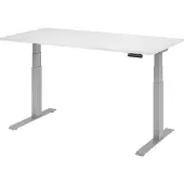Hjh OFFICE PRO XDKB 16 S - Weiß 160 x 80 elektrisch höhenverstellbar