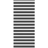 vidaXL Doppelrollo Schwarz 115x200 cm Stoffbreite 110,9 cm Polyester
