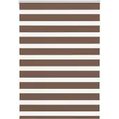 vidaXL Doppelrollo Braun 115x100 cm Stoffbreite 110,9 cm Polyester