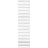 vidaXL Doppelrollo Weiß 55x230 cm Stoffbreite 50,9 cm Polyester