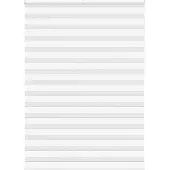vidaXL Doppelrollo Weiß 160x230 cm Stoffbreite 155,9 cm Polyester