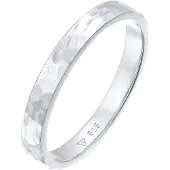 Elli Ring Pinky Ring Gehämmert 925 Silber Elli Silber