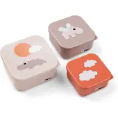 Done by Deer Happy Clouds Snackboxen 3er-Pack, Powder
