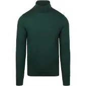 Suitable Merino Rollkragen Pullover Dunkelgrün