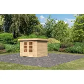 Karibu Gartenhaus Gerätehaus Askola 3,5 naturbelassen 242x246x211 cm