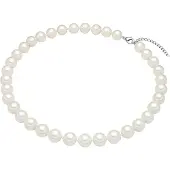 Rafaela Donata Perlen-Kette Sterling Silber Muschelkernperle in weiß | Gr.: 60 cm