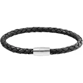 Cai Armband Edelstahl ohne Stein 23cm Glänzend CAI Schwarz