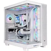 Thermaltake View 380 XL TG ARGB, Midi Tower, PC, Weiß, ATX, micro ATX, Mini-ITX, SPCC, Gehärtetes Glas, Gaming