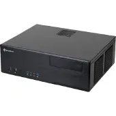 Silverstone Grandia GD05, HTPC, PC, Schwarz, DTX, micro ATX, Mini-ITX, Aluminium, Kunststoff, SECC, Heimbüro