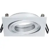 Paulmann 3x Premium Einbauleuchten Quadro schwenkbar 51mm Alu gebürstet