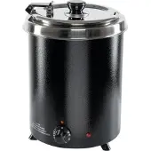 Stalgast Gastro Suppentopf – 5,7L Fassungsvermögen, schwarz, mit Temperaturregelung