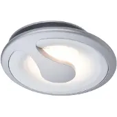 Paulmann Side, Schlafzimmer, Wohnzimmer, Aluminium, Weiß, Weiß, LED, 3000 K, warmweiß