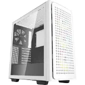 DeepCool CK560, Midi Tower, PC, Weiß, ATX, EATX, micro ATX, Mini-ATX, ABS, SPCC, Gehärtetes Glas, Taschenlüfter