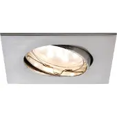 Paulmann Premium Einbauleuchten Set Coin klar eckig schwenkbar LED 3x6,8W 2700K 230V 51mm Eisen gebürstet/Alu Zink