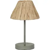 Ledvance Tischleuchte Decor Raffia grün max. 15W E27 mit Schalter Textilkabel