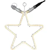 Star Trading 491-83-1, Leichte Dekorationsfigur, Weiß, IP44, Stern, 120 Glühbirne(n), LED
