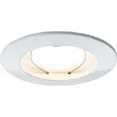 Paulmann Einbauleuchten Set Coin satiniert rund starr LED 3x6,8W 2700K 230V 51mm Weiß matt / Alu Zink