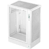 DeepCool CH170 PLUS WH, Tower, PC, Weiß, micro ATX, Mini-ITX, Acrylnitril-Butadien-Styrol (ABS), Gehärtetes Glas, SPCC, 16,4 cm