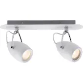 Paulmann Spotlight Drop IP44 Balken 2x3,5WGU10 Weiß/Chrom 230V Metall