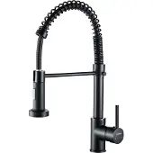 OEM Einhand-Küchenarmatur Edelstahl schwarz