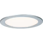 Paulmann Quality Einbauleuchten Set Panel rund LED 1x18W 2700K 230V 220mm Chrom matt/Kunststoff