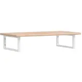 Syfax Waschtischplatte mit Halterung Stahl und Massivholz Eiche