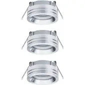 Paulmann 3er Spot-Set 2Easy Premium Einbauleuchten Curl schwenkbar 51mm Alu