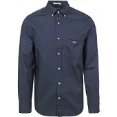 Gant Casual Hemd Poplin Navy