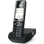 Gigaset COMFORT 550, DECT-Telefon, Kabelloses Mobilteil, 200 Eintragungen, Anrufer-Identifikation, SMS (Kurznachrichtendienst), Schwarz