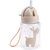 Done by Deer - Trinkflasche mit Strohhalm - Celebration Sand - 280 ml