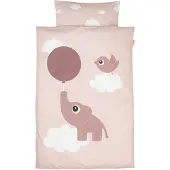 Done by Deer Elphee Bettwäsche Babybett 70 x 100, Rosa