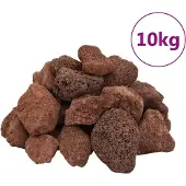 vidaXL Lavagranulat 10 kg Rot 5-8 cm