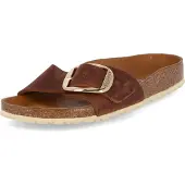 Birkenstock Damen Pantoletten Madrid Big Buckle braun Leder 38