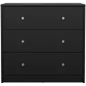 Dmora Kommode - Schwarz 30,1x72,4x68,3h cm