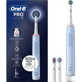 Braun PRO 3 3700 Blu, Erwachsener, Rotierende-vibrierende Zahnbürste, Blau, 2 min, Blau, Rund