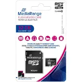 MediaRange 32GB microSDHC, 32 GB, MicroSDHC, Klasse 10, 45 MB/s, 15 MB/s, Schwarz