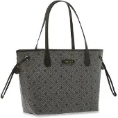The bridge Anna Leder-Shopper 32cm Schwarz/Gold 0434315A-30
