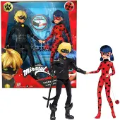 Miraculous Set Miraculous Marienkäfer- und Cat Noir-Puppen 2 Puppen von Miraculous Ladybug und Cat Noir von