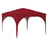 Syfax Pop-up Partyzelt 290 x 290 x 245 cm Bordeauxrot