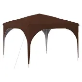Syfax Pop-up Partyzelt 290 x 290 x 245 cm Braun
