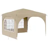 Syfax Pop-up Partyzelt 290 x 290 x 245 cm Creme