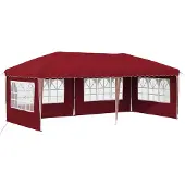 Syfax Pop-up Partyzelt 575 x 289 x 245 cm Bordeauxrot