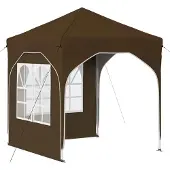 Syfax Pop-up Partyzelt 192 x 192 x 245 cm Taupe