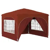 Syfax Pop-up Partyzelt 290 x 290 x 245 cm Terrakotta
