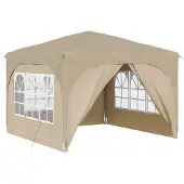 Syfax Pop-up Partyzelt 290 x 290 x 245 cm Creme